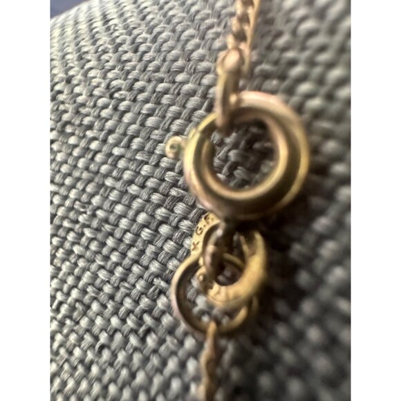 Vintage 14K Filled Gold Chain Necklace With Freshwater Pearls - Picture 3 of 5